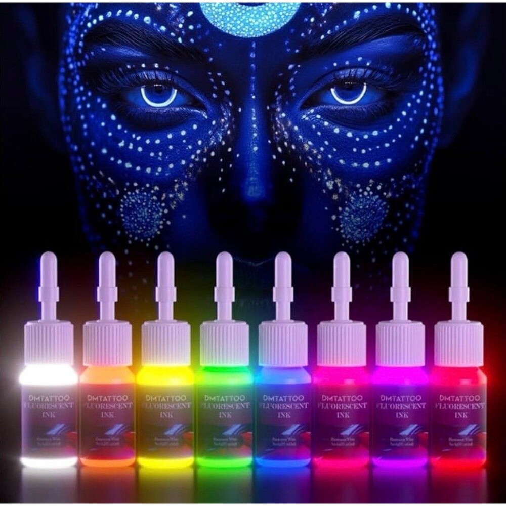 DMTATTOO Fluorescent Tattoo Ink Set